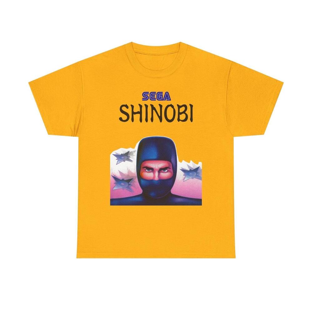 Shinobi T-Shirt Sega Master System 80S Ninja Fighting Game 8-Bit